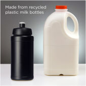 Baseline gerecyclede sportfles van 500 ml - Zwart/Zwart Baseline gerecyclede sportfles van 500 ml - Zwart/Zwart