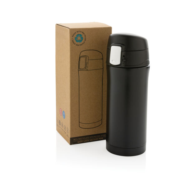 RCS gerecycled roestvrijstalen easy lock lekvrije vacuüm mok, zwart RCS gerecycled roestvrijstalen easy lock lekvrije vacuüm mok, zwart