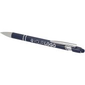 Kish balpen met zilveren afwerking (blauwe inkt) - Navy