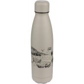 Gerecyclede dubbelwandige drinkfles 500 ml Sunny - zwart