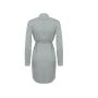 LADIES’ ROBE, HEATHER GREY, L, TOWEL CITY