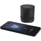 Hunor draadloze speaker van 3 W van gerecycled plastic - Zwart