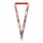 Polyester keycord met gesublimeerde satijnen overlay