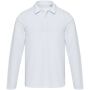 Apollo uniseks poloshirt met lange mouwen - Wit - XS