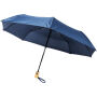 Bo 21” opvouwbare automatische gerecyclede PET paraplu - Navy