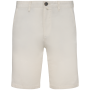 Ecologische chinobermuda heren Ivory 36 FR