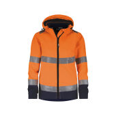 Fluo-oranje/marineblauw