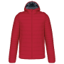 Men's lightweight hooded padded jacket Red 3XL