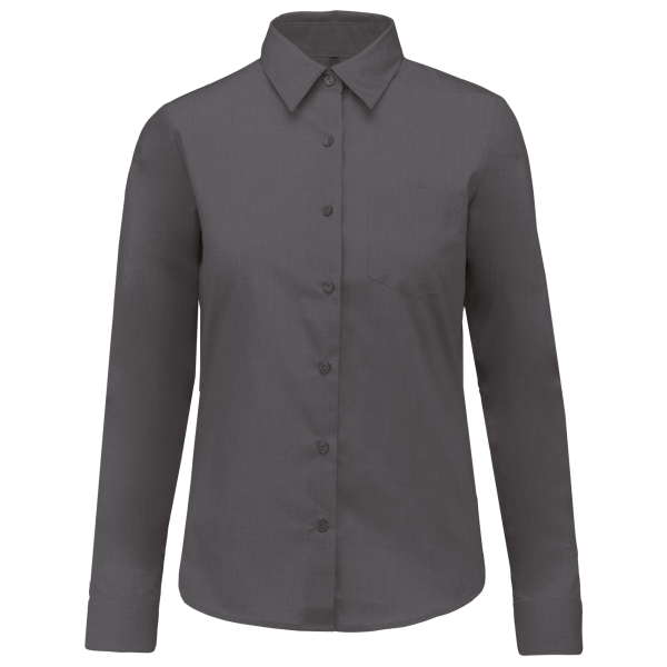 Overhemd in onderhoudsvriendelijk polykatoen-popeline dames