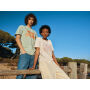IQONIQ Yala dames lichtgewicht gerecycled katoen t-shirt, cloud pink (XXS)