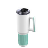 mint, lichtblauw, wit
