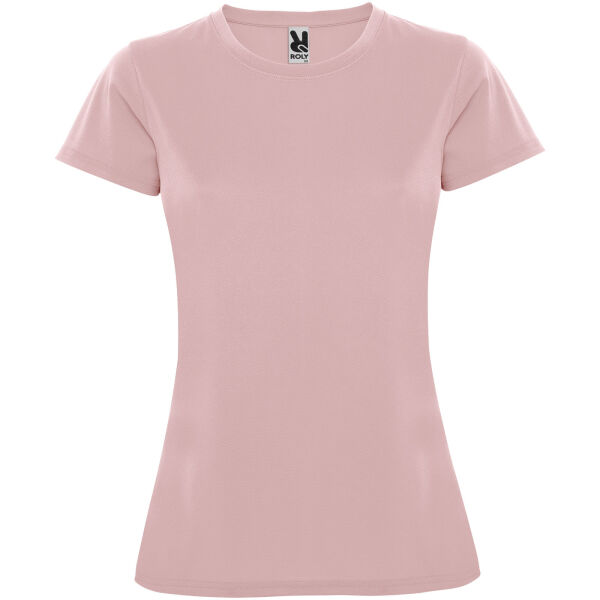 Montecarlo short sleeve women's sports t-shirt - Light pink - 2XL