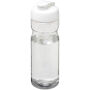H2O Active® Base 650 ml sportfles met flipcapdeksel - Transparant/Wit