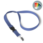 Afneembare polyester lanyard in Pantone-kleur met zeefdruk en bulldogclip Afneembare polyester lanyard in Pantone-kleur met zeefdruk en bulldogclip