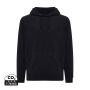 Iqoniq Trivor gerecycled polyester fleece hoodie, zwart (XS)