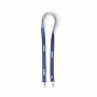 Polyester Pantone-gematchte zeefdruk keycord met 2 clips