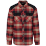 Geruit overshirt met zakken Red / Dark Beige Checked / Black M