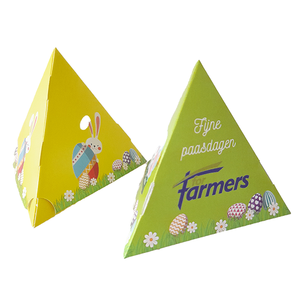 Pyramidedoosje met 3 Paaseitjes