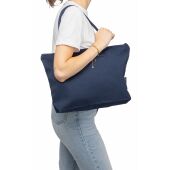 Gerecyclede polycotton (330 gsm) draagtas Malina blauw