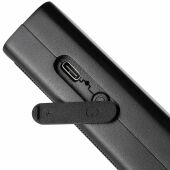 Draagbare gerecycled ABS speaker Malina zwart