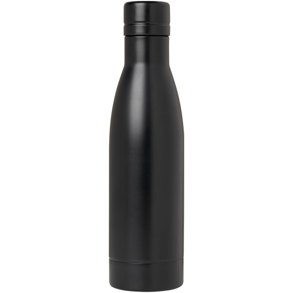 Vasa 500 ml RCS-gecertificeerde gerecyclede roestvrijstalen koperen vacuümgeïsoleerde fles - Zwart