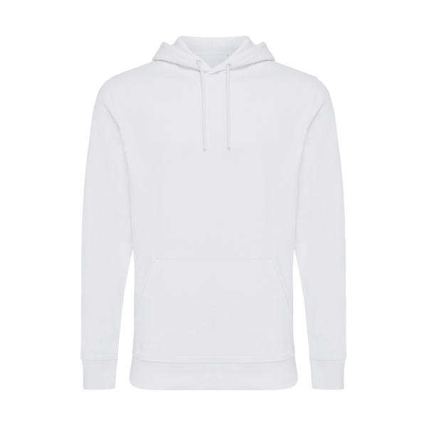 Iqoniq Jasper recycled cotton hoodie, white (XS)