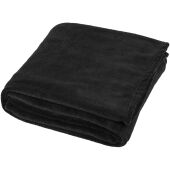 Bay extra zachte fleece deken - Zwart