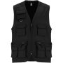 Venera 200 g/m2 werkvest met V-hals en meerdere zakken - Zwart - 3XL