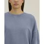 Stella Alma Vintage - Garment-dyed crewneck sweatshirt met een vrouwelijk cut - G. Dyed Blue Grey (XXL)
