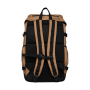 Ecologische uniseks rugzak Dark camel / Black One Size Ecologische uniseks rugzak Dark camel / Black One Size