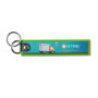 Full color bedrukte sleutelhanger met dubbele metalen ring