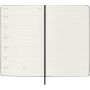 Moleskine week-agenda voor 12 maanden met harde kaft L - Zwart