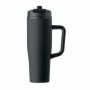 ATLANTA - Dubbelwandige beker 900ml - Zwart