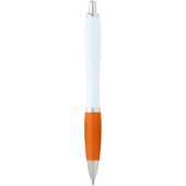 Nash balpen van gerecycled plastic (zwarte inkt) - Oranje