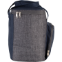Koeltas met ritszak Dark Grey Heather / Navy One Size