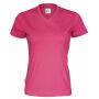 Cottover Gots T-shirt V-neck Lady Dark Cerise XXL Cottover Gots T-shirt V-neck Lady Dark Cerise XXL