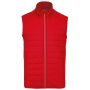 Sportjas in twee stoffen zonder mouwen Sporty Red 3XL