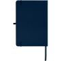 Teak A5 gerecycled notitieboek met harde kaft en gelinieerde pagina's - Marineblauw