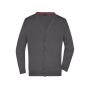 Men's V-Neck Cardigan anthracite-melange S