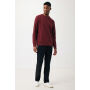 IQONIQ Etosha lichtgewicht gerecycled katoen sweater, bordeauxrood (L)