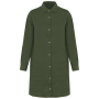 Linnen overhemdjurk voor dames Organic Khaki XS