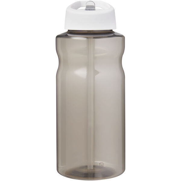 H2O Active® Eco Big Base 1 litre spout lid sport bottle - Charcoal/White