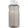 H2O Active® Eco Big Base 1 l drinkfles met tuitdeksel - Charcoal/Wit