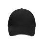 5 Panel Sandwich Cap black/light grey one size
