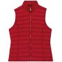Ecologische lichte bodywarmer voor dames hibiscus red XXL