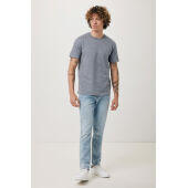 IQONIQ Brett gerecycled katoen t-shirt, light heather navy (XXS)