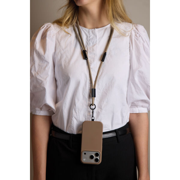 VINGA Baltimore RCS Telefoonkoord met oplaadkabel, greige VINGA Baltimore RCS Telefoonkoord met oplaadkabel, greige