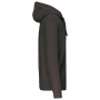 Hooded Sweater Met Rits Dark Grey 3XL