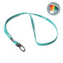 Ronde polyester lanyard met metalen klem