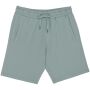 Ecologische herenshort French Terry  washed jade green 4XL